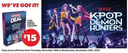 Real Canadian Superstore K-POP DEMON HUNTERS CARD GAME offer