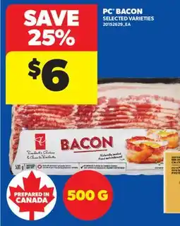 Real Canadian Superstore PC BACON offer
