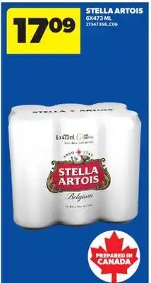 Real Canadian Superstore STELLA ARTOIS, 6X473 ML offer