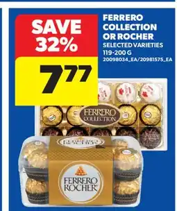 Real Canadian Superstore FERRERO COLLECTION OR ROCHER, 119-200 G offer