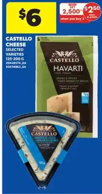 Real Canadian Superstore CASTELLO CHEESE, 125-200 G offer