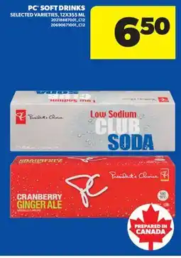 Real Canadian Superstore PC SOFT DRINKS, 12X355 ML offer