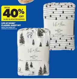 Real Canadian Superstore LIFE AT HOME FLANNEL SHEET SET offer