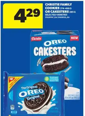Real Canadian Superstore CHRISTIE FAMILY COOKIES, 374-488 G OR CAKESTERS, 285 G offer