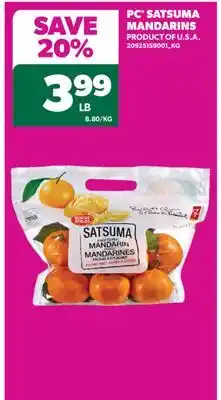 Real Canadian Superstore PC SATSUMA MANDARINS offer
