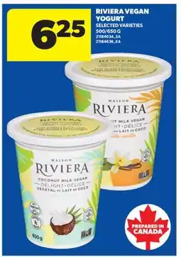 Real Canadian Superstore RIVIERA VEGAN YOGURT, 500/650 G offer