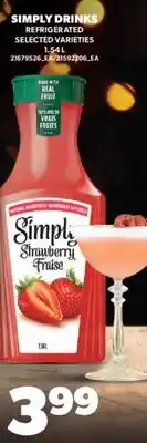 Real Canadian Superstore SIMPLY DRINKS, 1.54 L offer