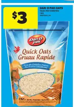 Real Canadian Superstore DAN-D PAK OATS, 1 KG offer