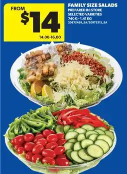Real Canadian Superstore FAMILY SIZE SALADS, 740 G - 1.41 KG offer