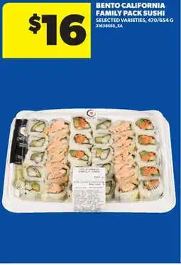 Real Canadian Superstore BENTO CALIFORNIA FAMILY PACK SUSHI, 470/654 G offer