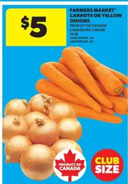 Real Canadian Superstore FARMERS MARKET CARROTS OR YELLOW ONIONS, 10 LB offer