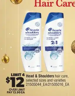 Real Canadian Superstore HEAD & SHOULDERS HAIR CARE offer