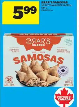 Real Canadian Superstore BRAR'S SAMOSAS, 624 G offer