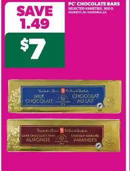 Real Canadian Superstore PC CHOCOLATE BARS, 300 G offer
