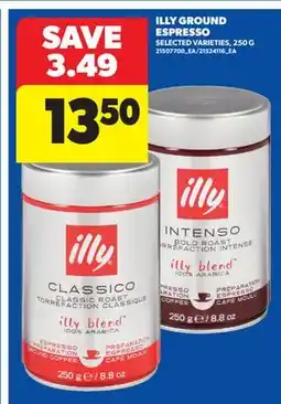 Real Canadian Superstore ILLY GROUND ESPRESSO, 250 G offer
