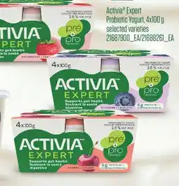 Real Canadian Superstore ACTIVIA EXPERT PROBIOTIC YOGURT, 4X100 G offer