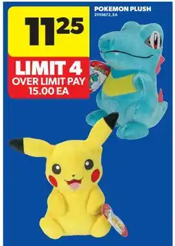 Real Canadian Superstore POKEMON PLUSH offer