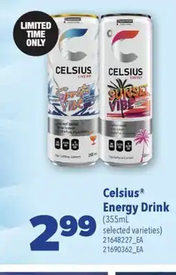 Real Canadian Superstore CELSIUS ENERGY DRINK, 355ML offer