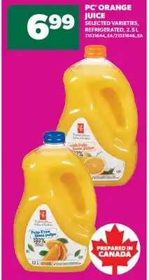 Real Canadian Superstore PC ORANGE JUICE, 2.5 L offer