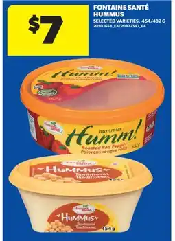 Real Canadian Superstore FONTAINE SANTÉ HUMMUS, 454/482 G offer