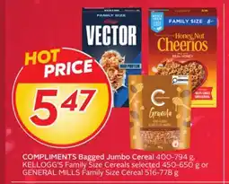 Sobeys COMPLIMENTS Bagged Jumbo Cereal offer