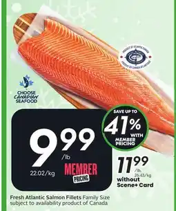 Sobeys Fresh Atlantic Salmon Fillets offer