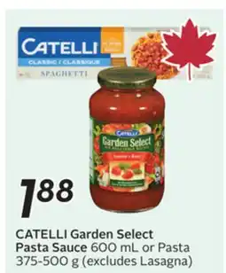 Sobeys CATELLI Garden Select Pasta Sauce offer