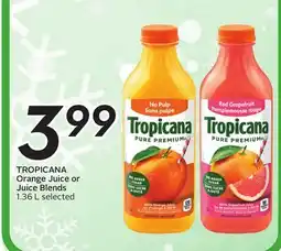 Sobeys TROPICANA Orange Juice or Juice Blends offer