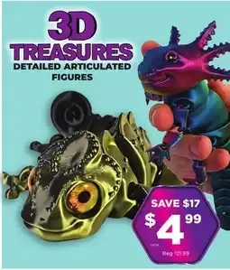Showcase 3D Treasures Fidget Toys offer