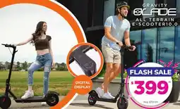 Showcase Gravity Blade 10.0 All Terrain 10 Wheel E-Scooter offer