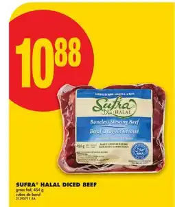 No Frills SUFRA HALAL DICED BEEF, 454 G offer