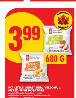 No Frills PC LITTLE GEMS RED, YELLOW, or MIXED MINI POTATOES, 680 G offer