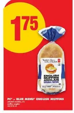 No Frills PC or BLUE MENU ENGLISH MUFFINS, 6' s offer