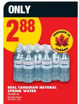 No Frills REAL CANADIAN NATURAL SPRING WATER, 24x500 mL offer