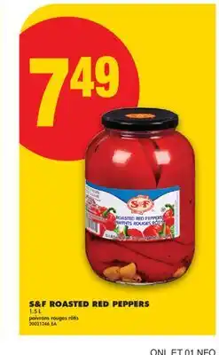 No Frills S&F ROASTED RED PEPPERS, 1.5 L offer