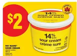 No Frills NO NAME SOUR CREAM, 500 mL offer