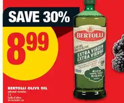 No Frills BERTOLLI OLIVE OIL, 1 L offer