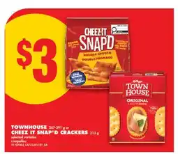 No Frills TOWNHOUSE, 247-391 g or CHEEZ IT SNAP'D CRACKERS, 213 g offer