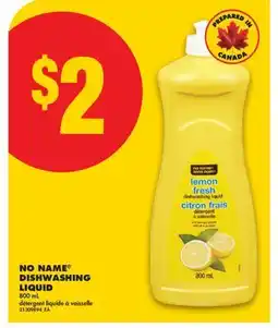 No Frills NO NAME DISHWASHING LIQUID, 800 mL offer