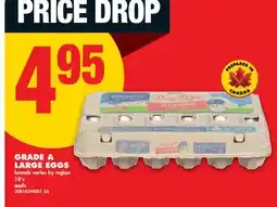 No Frills GRADE A LARGE EGGS, 18's offer