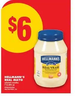 No Frills HELLMANN'S REAL MAYO, 710-890 mL offer