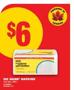 No Frills NO NAME NAPKINS, 500's offer
