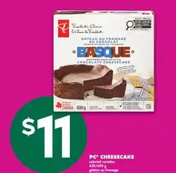 No Frills PC CHEESECAKE, 420/600 g offer
