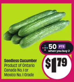 Chalo FreshCo Seedless Cucumber Product of Ontario Canada No. 1 or Mexico No. 1 Grade offer