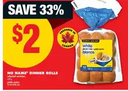 No Frills NO NAME DINNER ROLLS, 12' s petits offer