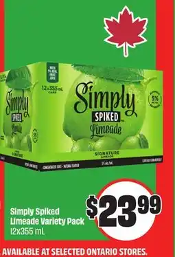 Chalo FreshCo Simply Spiked Limeade Variety Pack 12x355 mL offer