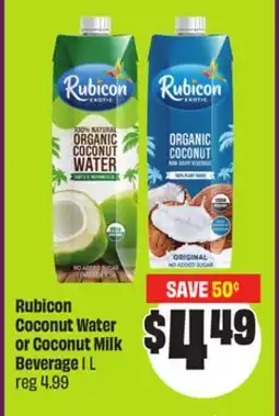 Chalo FreshCo Rubicon Coconut Water or Coconut Milk Beverage 1 L offer