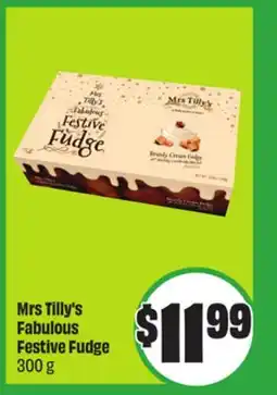 Chalo FreshCo Mrs Tilly's Fabulous Festive Fudge 300 g offer