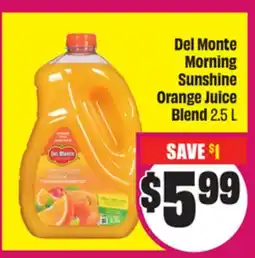 Chalo FreshCo Del Monte Morning Sunshine Orange Juice Blend 2.5 L offer