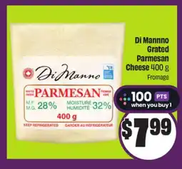 Chalo FreshCo Di Mannno Grated Parmesan Cheese 400 g offer